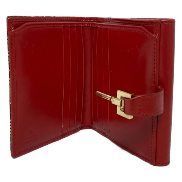 Authentic GUCCI Jackie GG Pattern Jacquard Leather Wallet br176-112025 - Picture 5 of 8